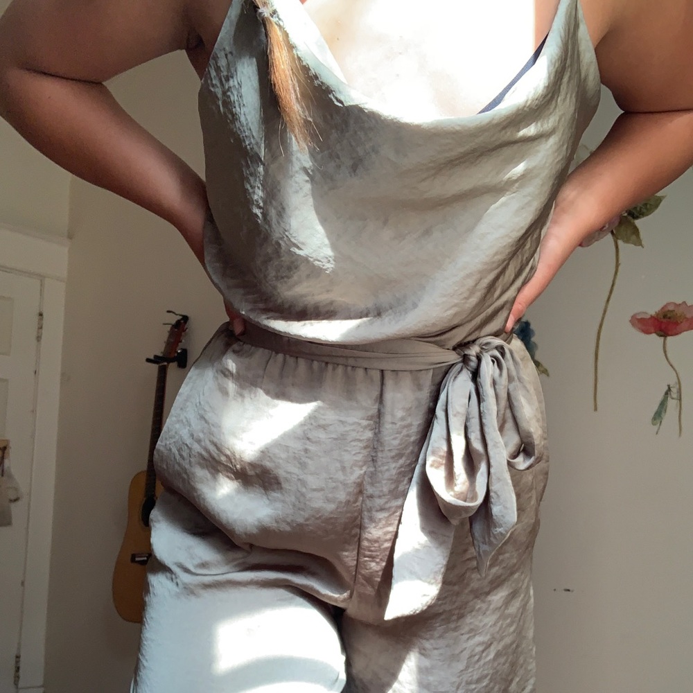 Zara Satin Jumpsuit